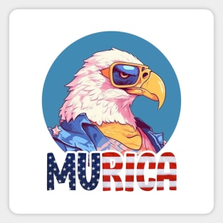 MURICA - Bald eagle number seven Magnet